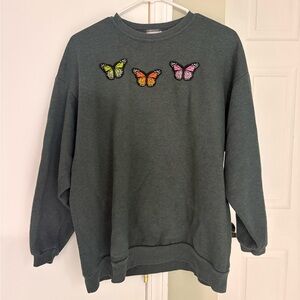 Custom Jerzees Crossbow Sweatshirt with Butterfly Patches